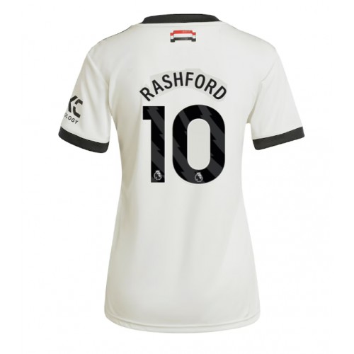 Fotbalové Dres Manchester United Marcus Rashford #10 Dámské Alternativní 2024-25 Krátký Rukáv